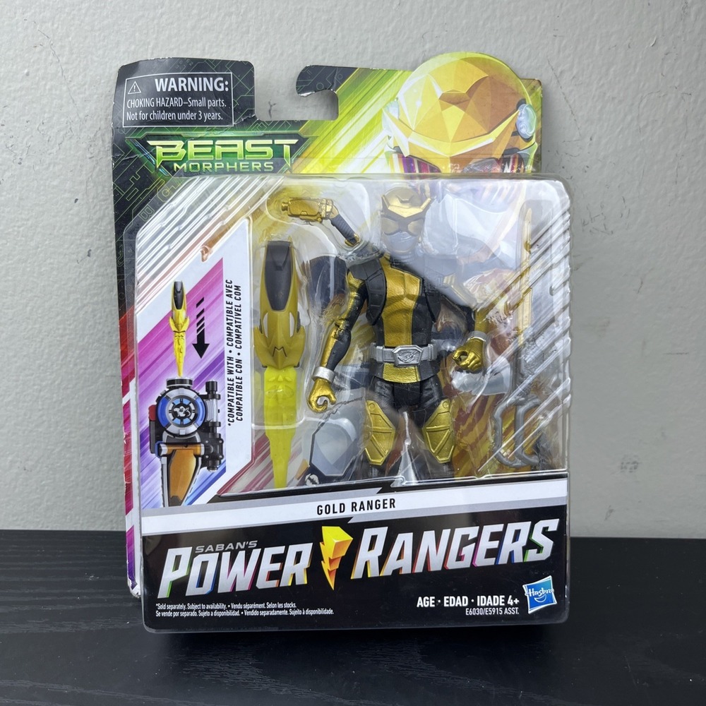 Power Rangers Beast Morphers Gold Ranger Figure Hasbro 2019 NEW Sealed